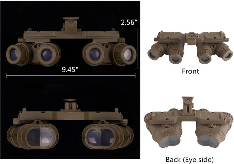Hdlsina Airsoft Tactical GPNVG 18 Night Vision Goggles Dummy Binoculars No Function NVG Model for Tactical Decoration and Props - Image 3